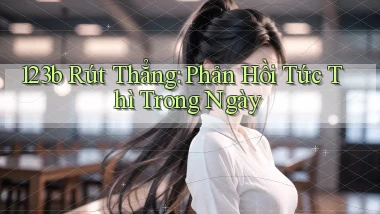 123b rút thẳng phản hồi tức thì trong ngày