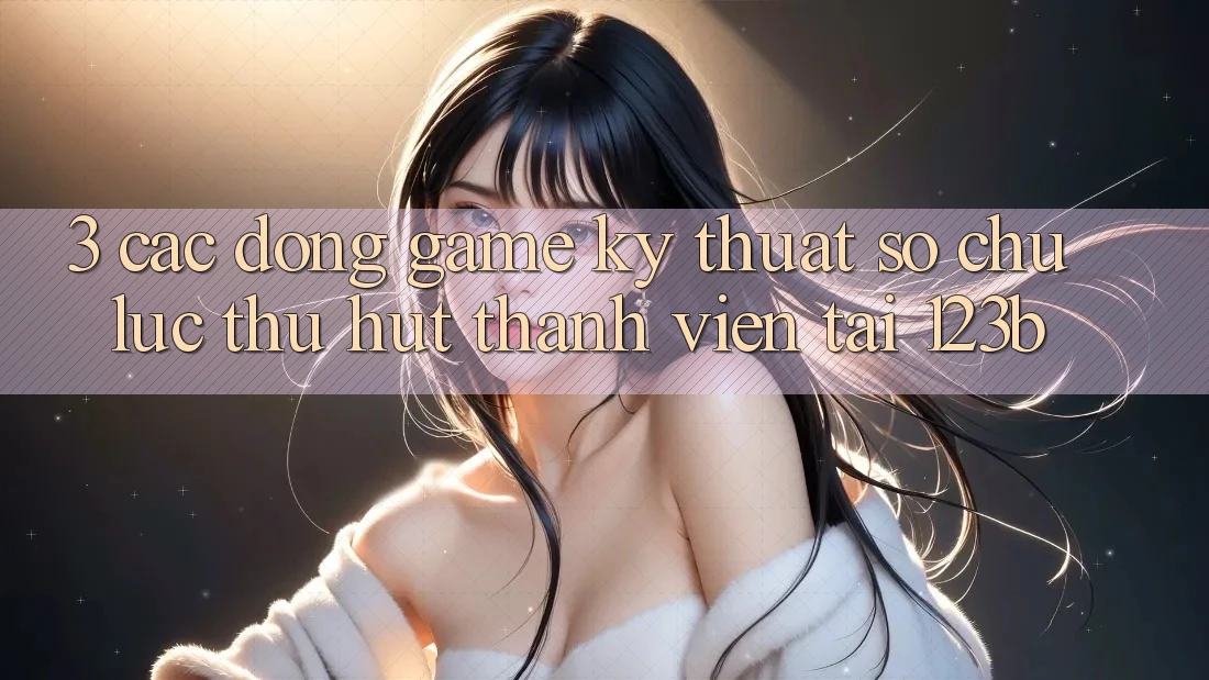 3. Các Dòng Game Kỹ Thuật Số Chủ Lực Thu Hút Thành viên Tại 123b 3. Các Dòng Game Kỹ Thuật Số Chủ Lực Thu Hút Thành viên Tại 123b