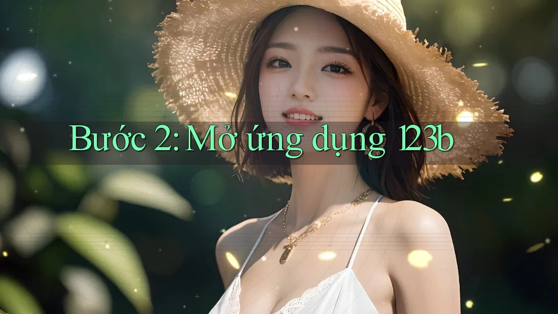 Bước 2: Mở ứng dụng 123b Bước 2: Mở ứng dụng 123b