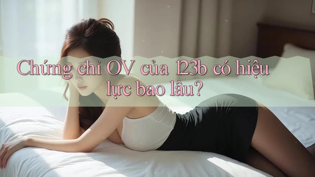 Chứng chỉ OV của 123b có hiệu lực bao lâu? Chứng chỉ OV của 123b có hiệu lực bao lâu?