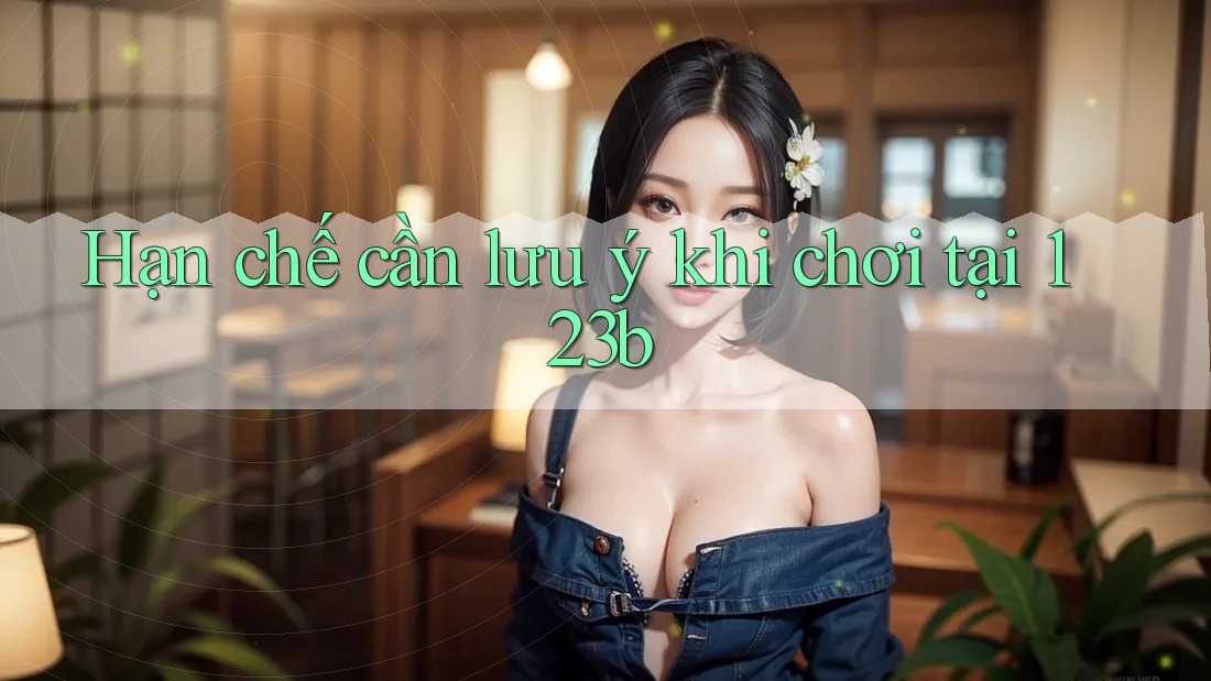 Hạn chế cần lưu ý khi chơi tại 123b Hạn chế cần lưu ý khi chơi tại 123b