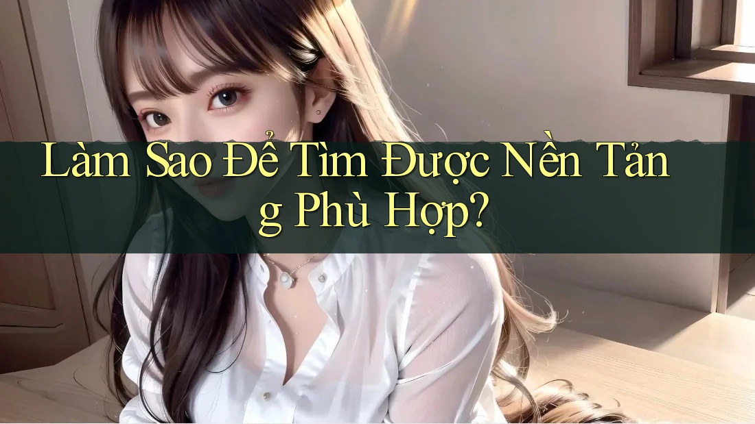 Làm Sao Để Tìm Được Nền Tảng Phù Hợp? Làm Sao Để Tìm Được Nền Tảng Phù Hợp?