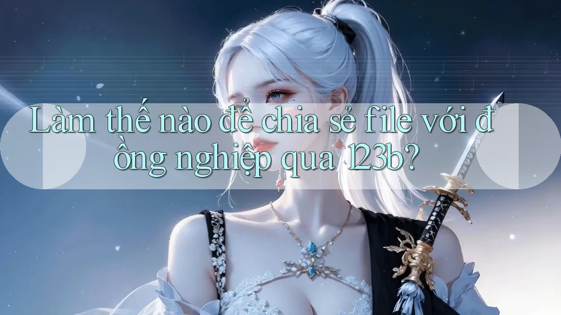 Làm thế nào để chia sẻ file với đồng nghiệp qua 123b?