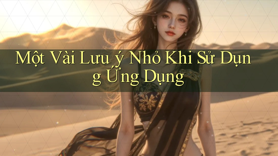 Một Vài Lưu ý Nhỏ Khi Sử Dụng Ứng Dụng Một Vài Lưu ý Nhỏ Khi Sử Dụng Ứng Dụng