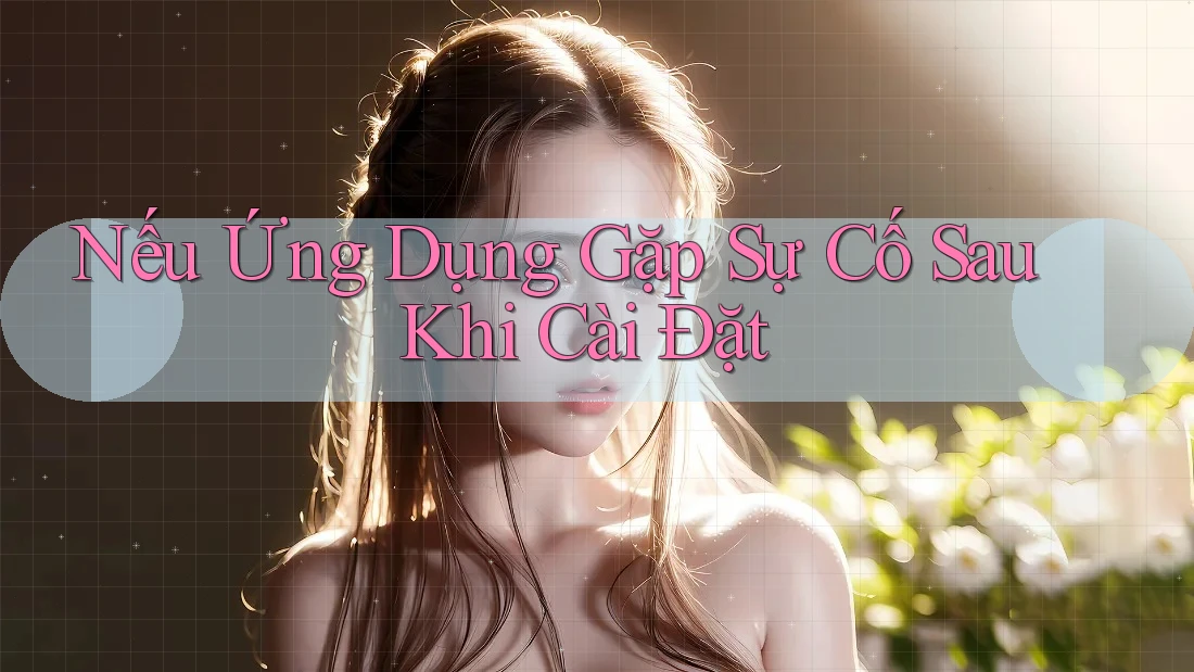 Nếu Ứng Dụng Gặp Sự Cố Sau Khi Cài Đặt