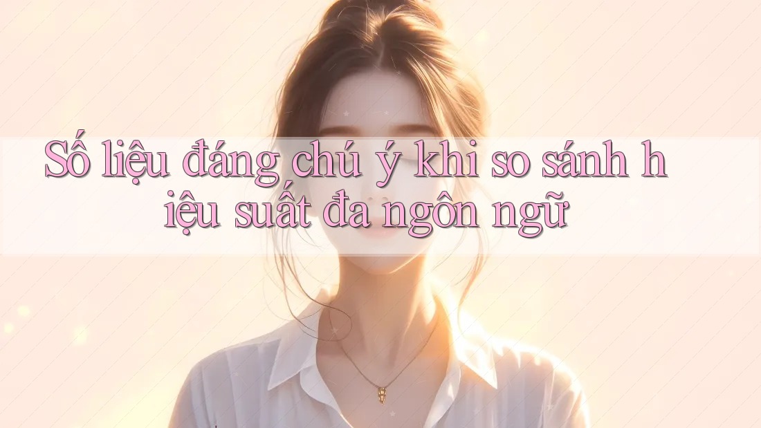 Số liệu đáng chú ý khi so sánh hiệu suất đa ngôn ngữ