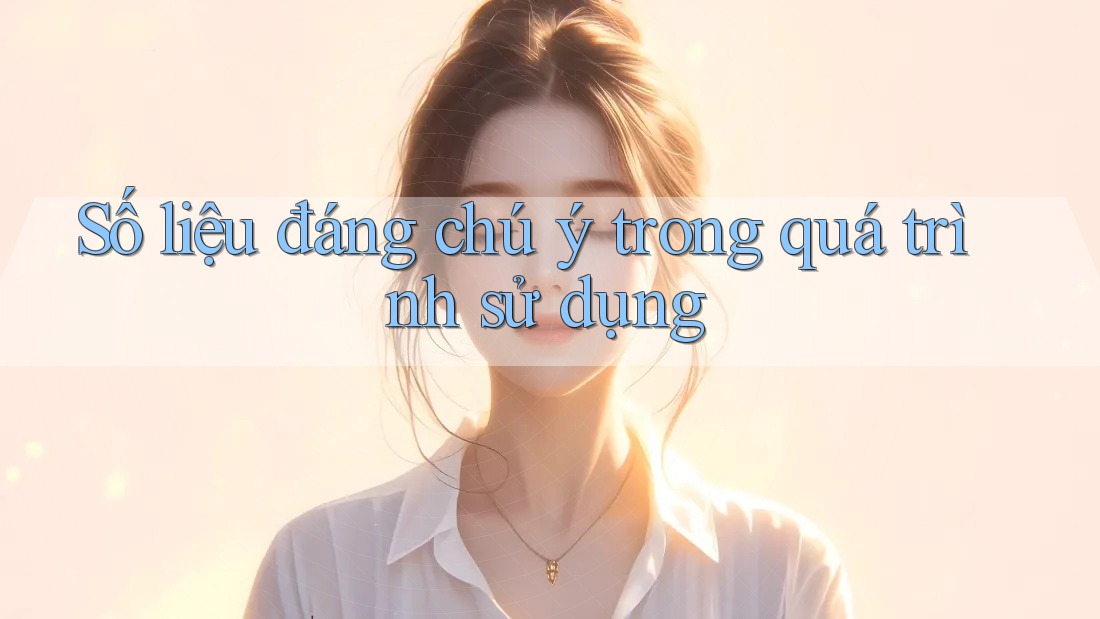 Số liệu đáng chú ý trong quá trình sử dụng