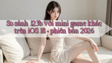So sánh 123b với mini game khác trên iOS 18   phiên bản 2026