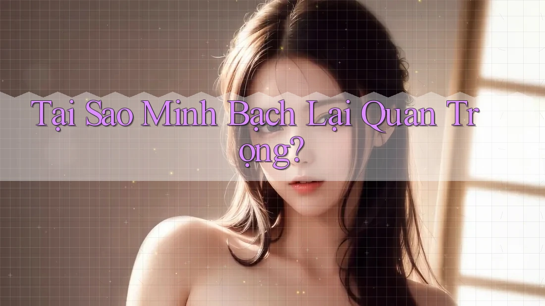 Tại Sao Minh Bạch Lại Quan Trọng? Tại Sao Minh Bạch Lại Quan Trọng?