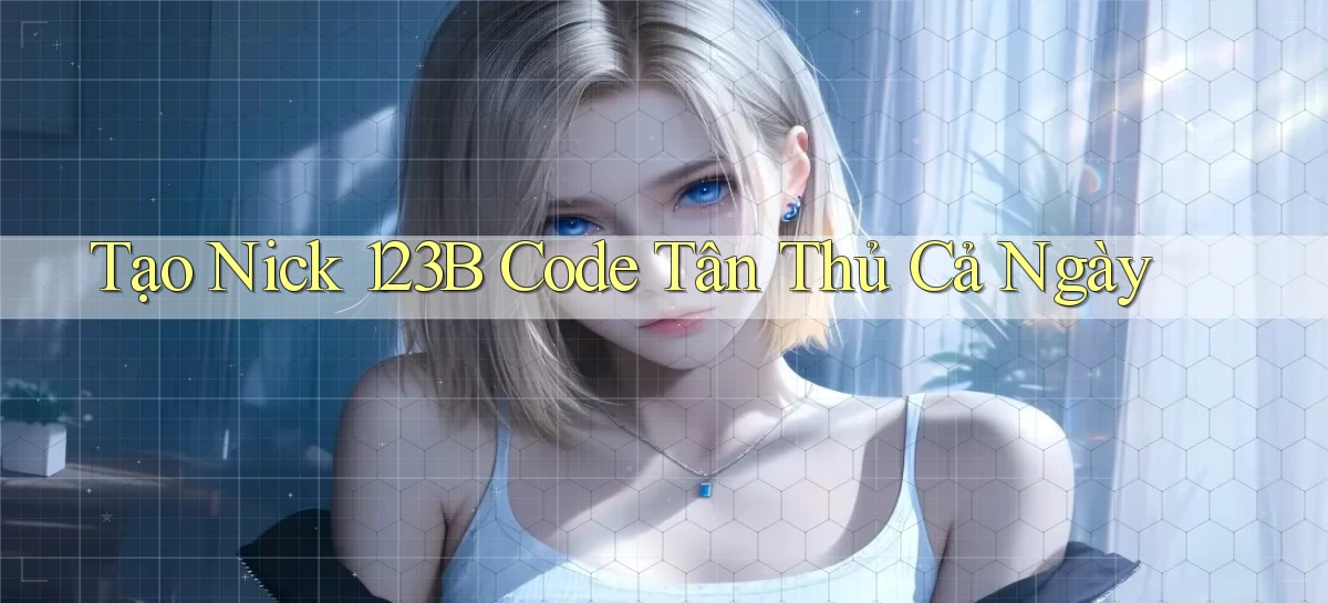 tạo nick 123b code tân thủ cả ngày