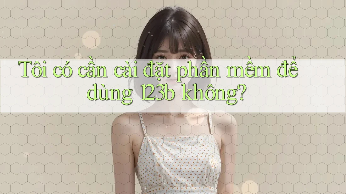 Tôi có cần cài đặt phần mềm để dùng 123b không? Tôi có cần cài đặt phần mềm để dùng 123b không?