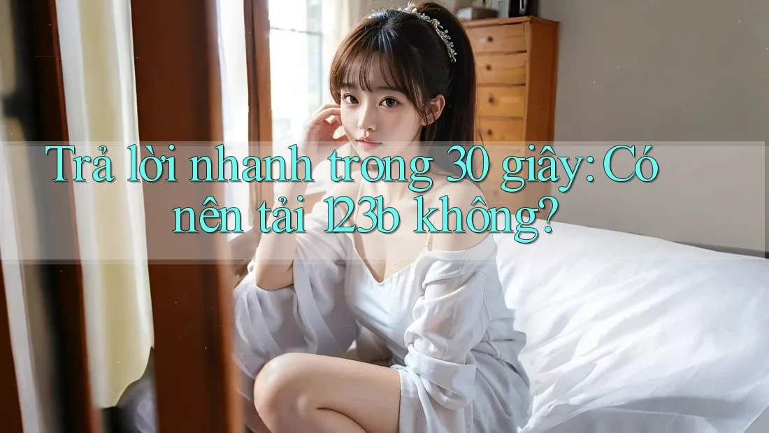 Trả lời nhanh trong 30 giây: Có nên tải 123b không? Trả lời nhanh trong 30 giây: Có nên tải 123b không?