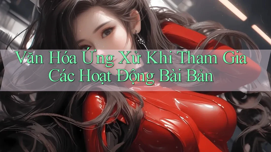 Văn Hóa Ứng Xử Khi Tham Gia Các Hoạt Động Bài Bản